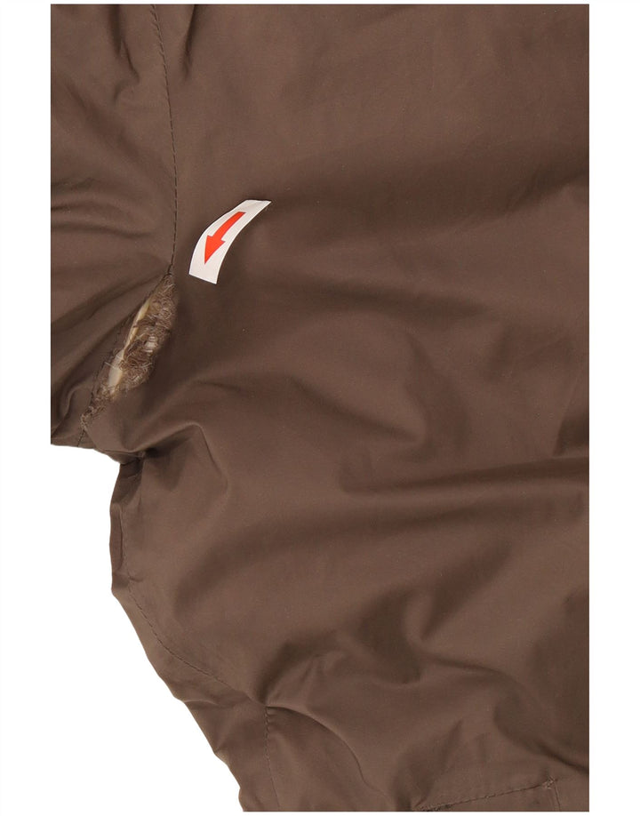 Dwustronny ocieplany płaszcz damski K-Way Oversize z kapturem UK 8 Small Black