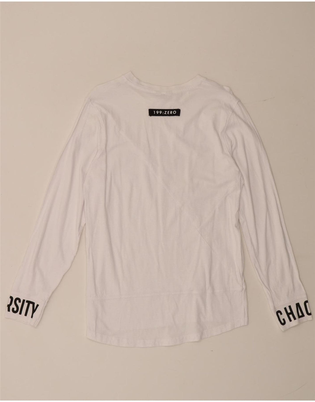 Męski top graficzny Jack & Jones z długim rękawem, mały, biały
