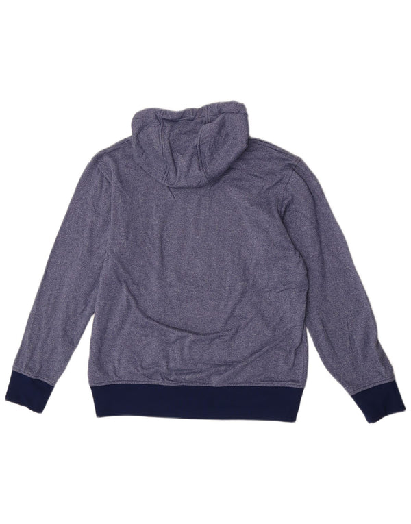 Damska bluza z kapturem Adidas UK 14 Średni niebieski nakrapiany poliester