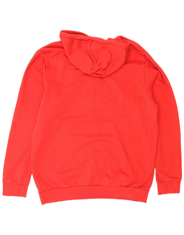 Męska bluza z kapturem Adidas Graphic XL czerwona bawełniana