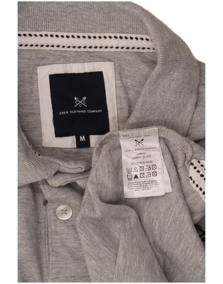 Męska koszulka polo Crew Clothing Średnia szara bawełna