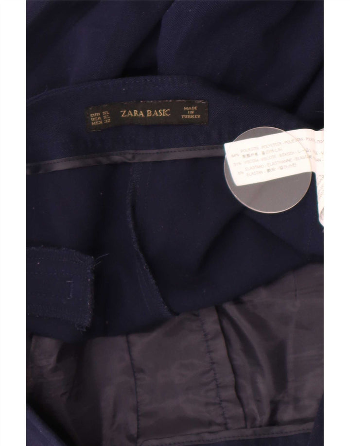 Spodnie damskie Zara Bootcut XL W32 L34 Granatowy poliester
