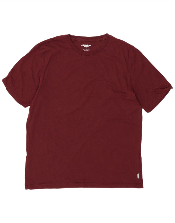 T-shirt męski Jack & Jones, średni, bordowy