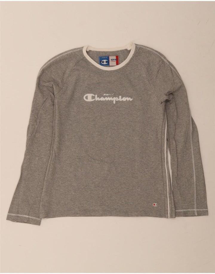 Koszulka Champion Womens Heritage Classics Graphic Top z długim rękawem UK 14, duża, szara