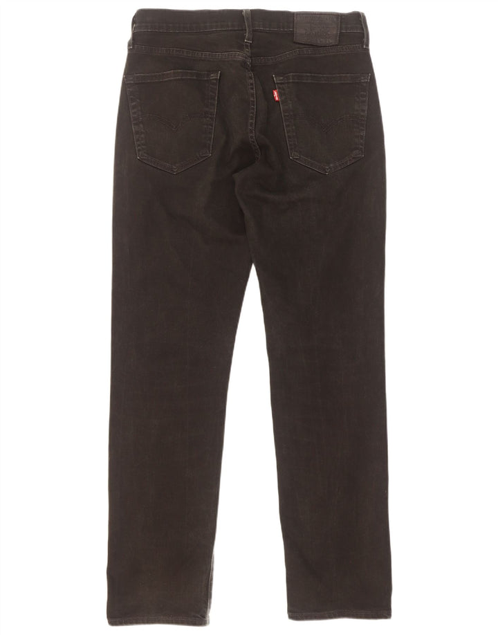 Męskie proste dżinsy Levi's W30 L32 Czarna bawełna