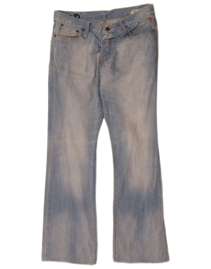 Męskie dżinsy Jack & Jones w trudnej sytuacji Bootcut W33 L32, niebieska bawełna
