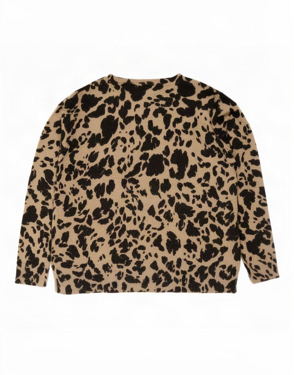 Marks & Spencer Damski sweter z dekoltem w łódkę, UK 16, duży brązowy