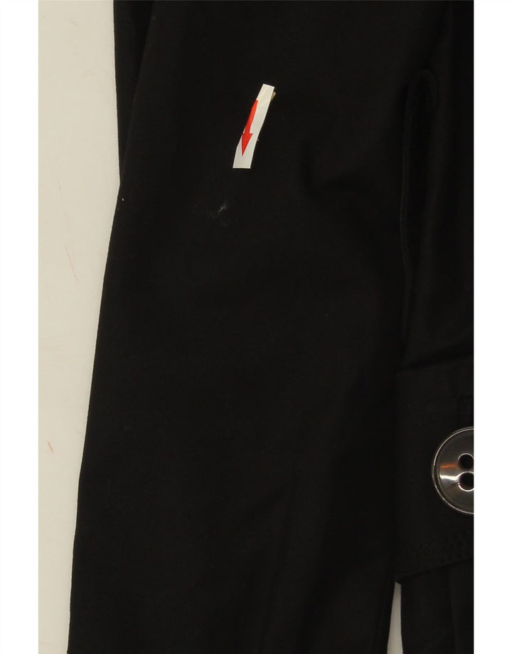 Damski trencz Zara UK 10 Small, czarny, bawełniany