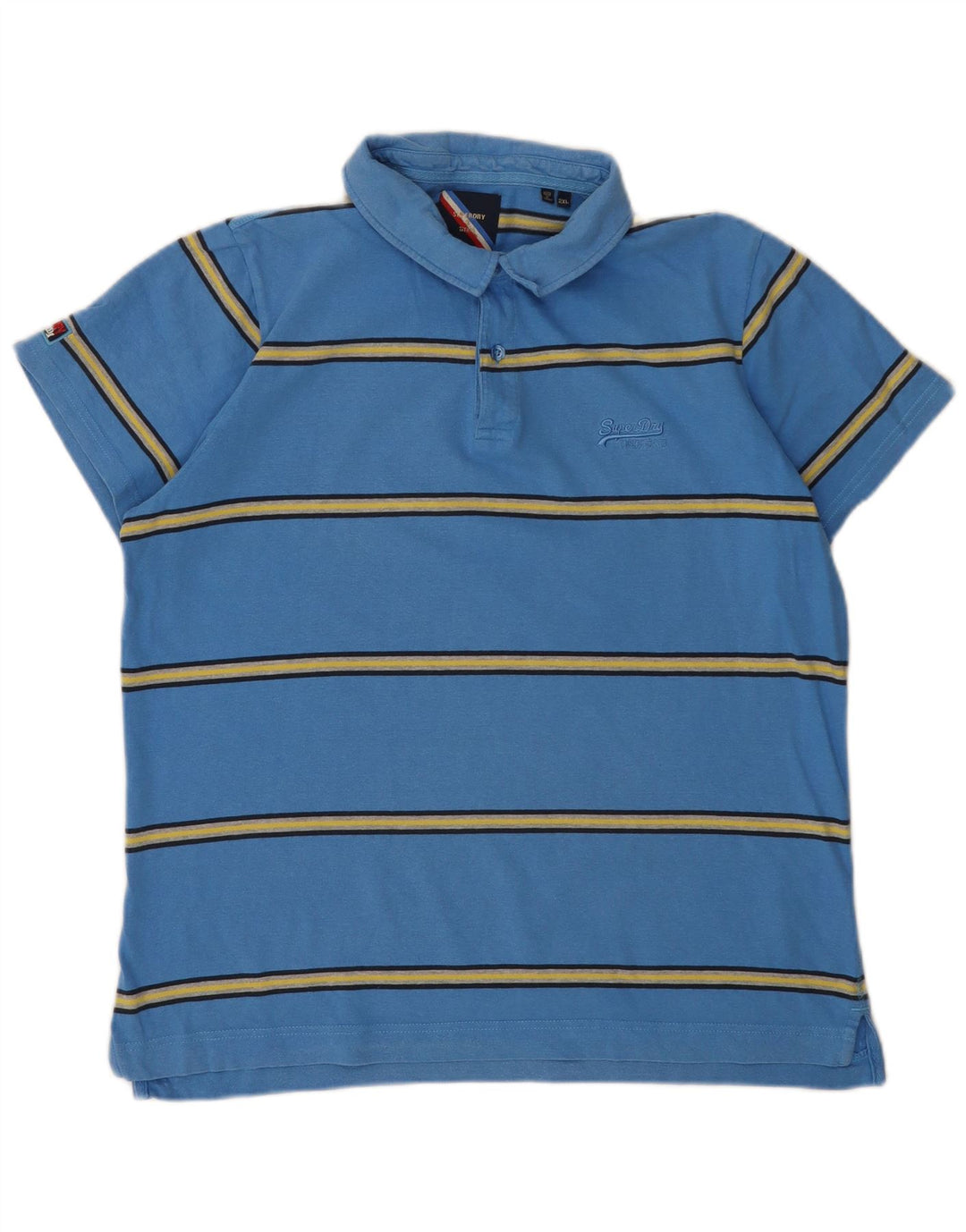 Męska koszulka polo Superdry 2XL w niebieskie paski