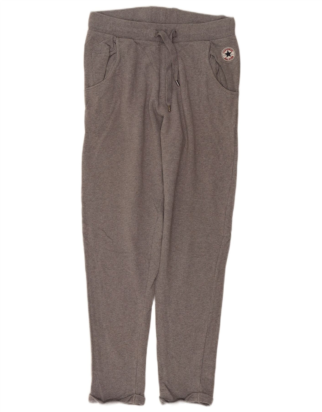 Męskie spodnie dresowe CONVERSE Joggers, duże, szare, bawełniane