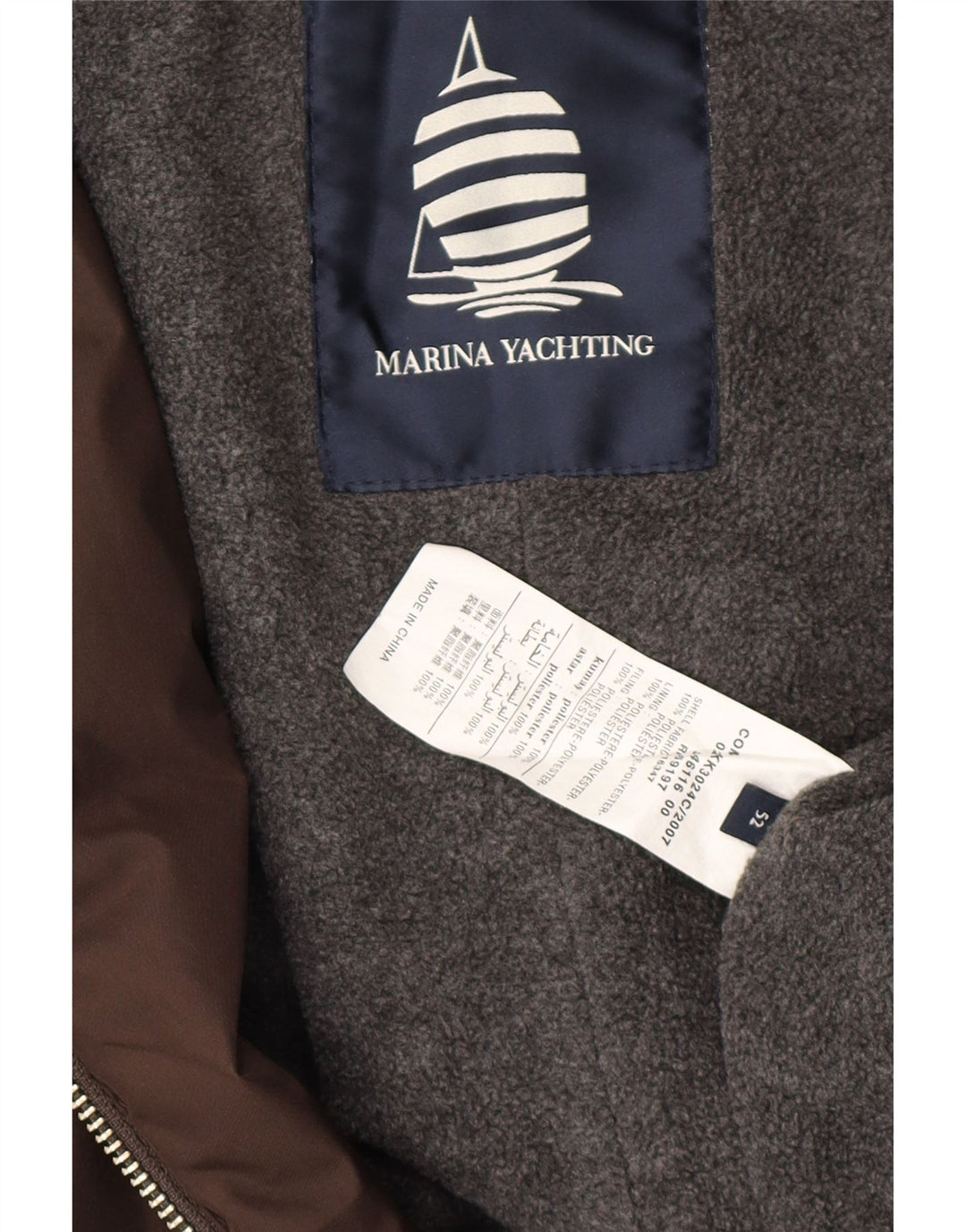 Męska kurtka użytkowa Marina Yachting IT 52 XL, brązowa, poliester