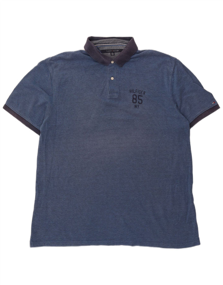 Męska koszulka polo do rugby Tommy Hilfiger 2XL niebieska
