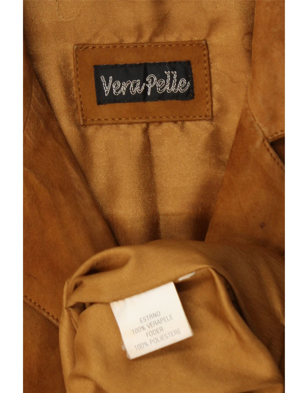 Zamszowa kurtka damska VINTAGE UK 18 XL, brązowa skóra