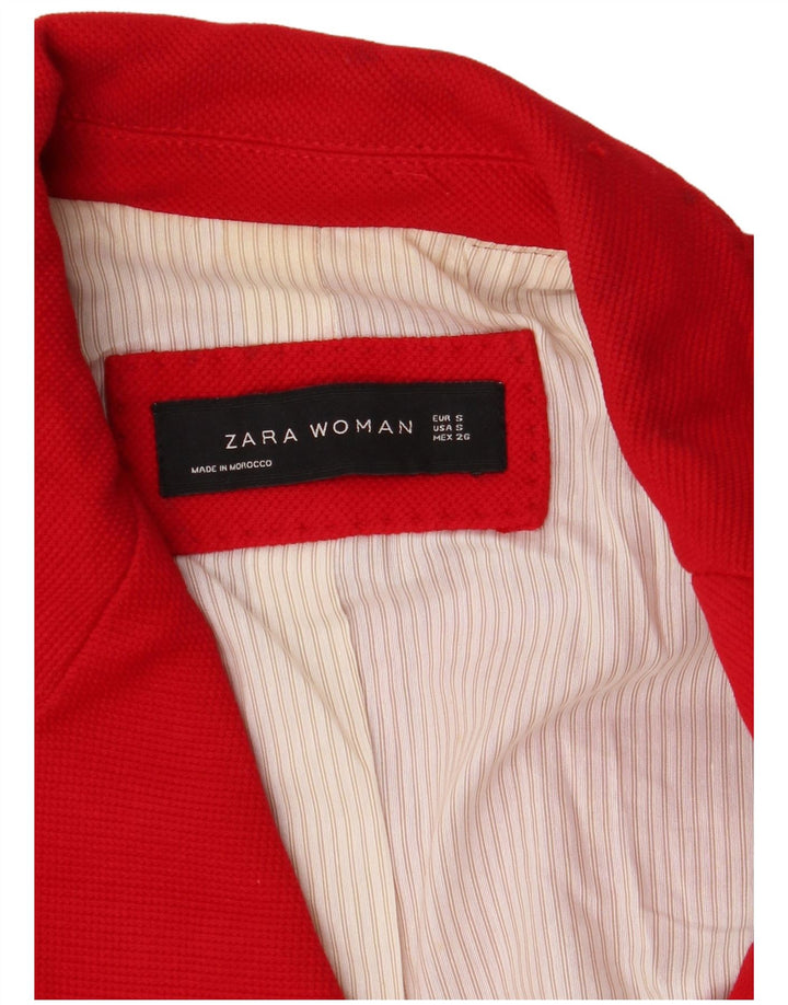 Zara damska marynarka zapinana na 1 guzik UK 10 mała czerwona