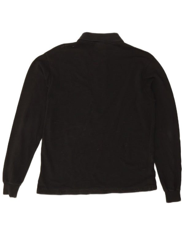 Męska koszulka polo Lacoste z długim rękawem, rozmiar 4, średnia, czarna, bawełniana