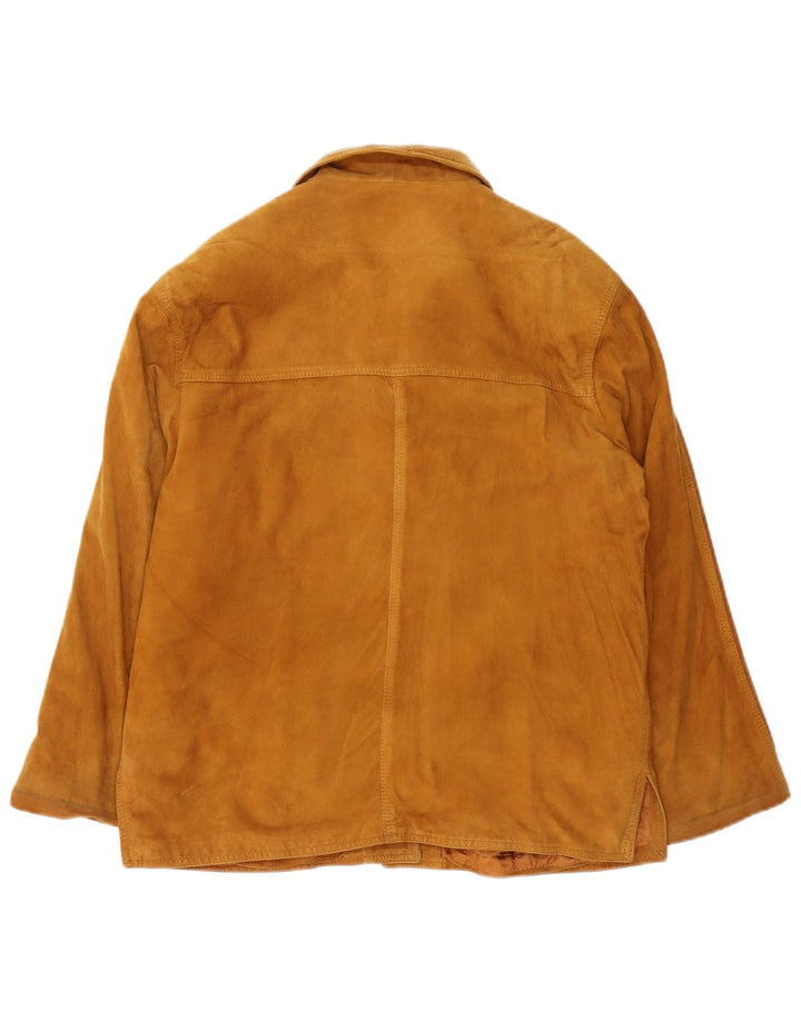 Conbipel Damska Zamszowa Kurtka UK 16 Duża Brązowa Skóra