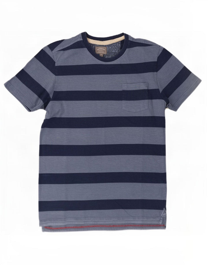 T-shirt męski Fat Face, średni niebieski w paski