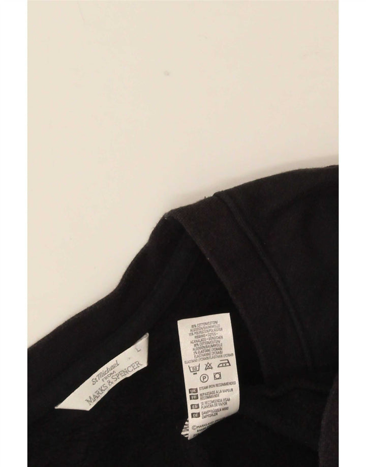 Marks & Spencer Męski sweter bez rękawów St. Michael, duży czarny