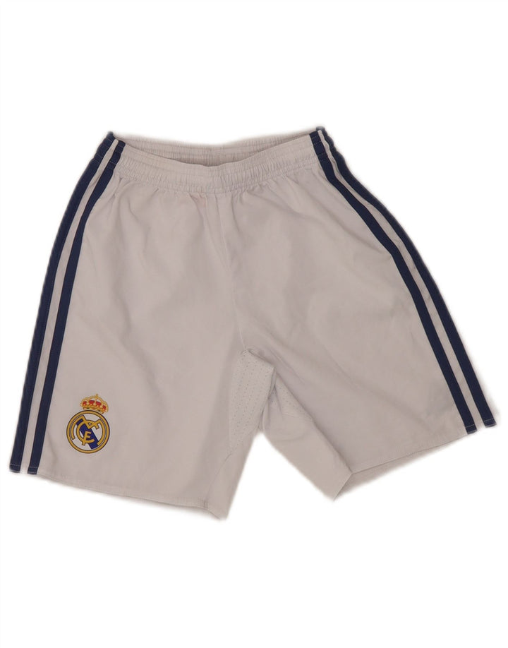 Chłopięce spodenki sportowe Adidas Real Madryt 9-10 lat Biały poliester
