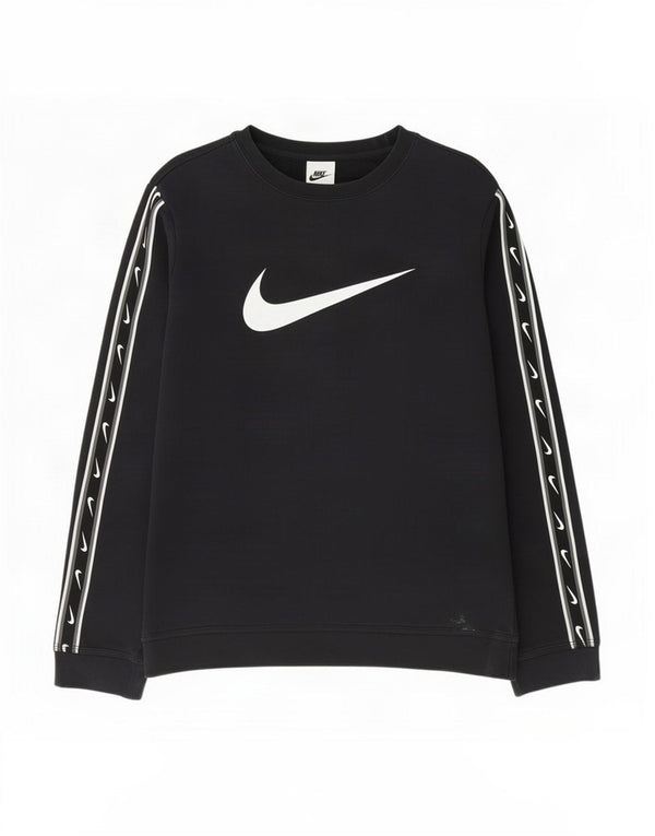 Damska bluza z grafiką Nike, UK 18 XL, czarna bawełna