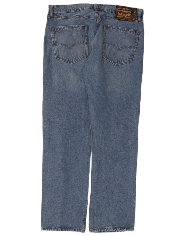 Męskie jeansy Levi's 551 Straight W34 L32 Niebieskie bawełniane