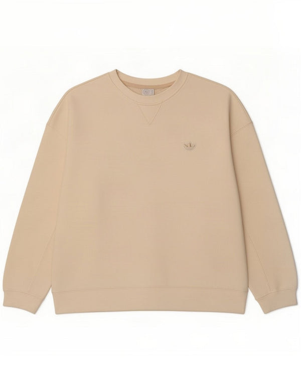 Damska bluza oversize Adidas z grafiką UK 12 Medium Off White