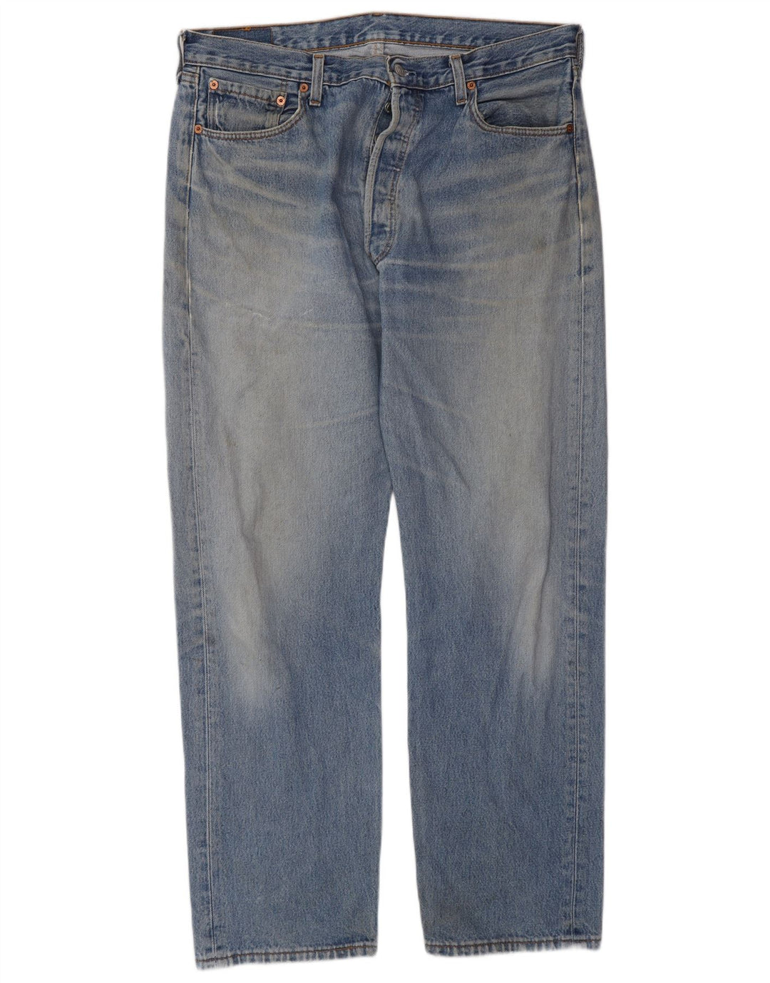 Męskie proste dżinsy Levi's W38 L32 Niebieskie bawełniane