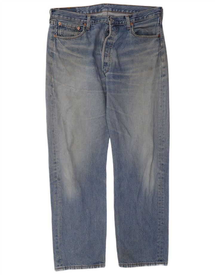 Męskie proste dżinsy Levi's W38 L32 Niebieskie bawełniane