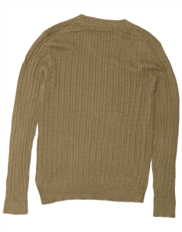 Męski sweter Jack & Jones z okrągłym dekoltem, mały khaki