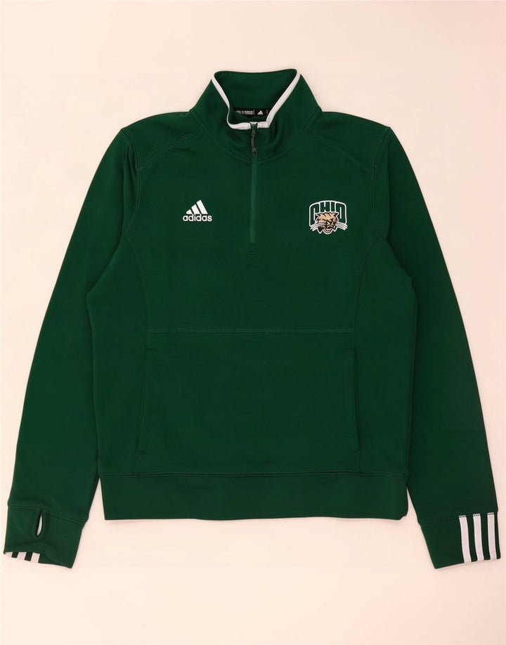 Bluza męska Adidas Ohio z zamkiem błyskawicznym, średnia zieleń