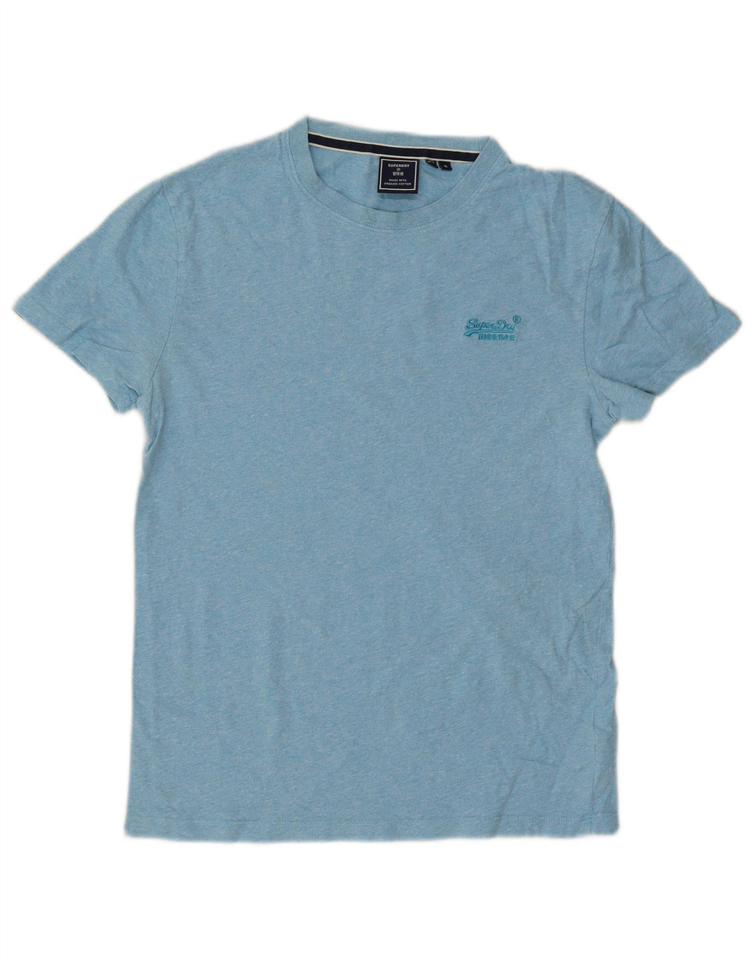 T-shirt męski Superdry, mały, niebieski, bawełniany