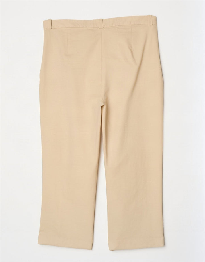 Krótkie spodnie damskie Zara XL W32 L24 Off White Lyocell
