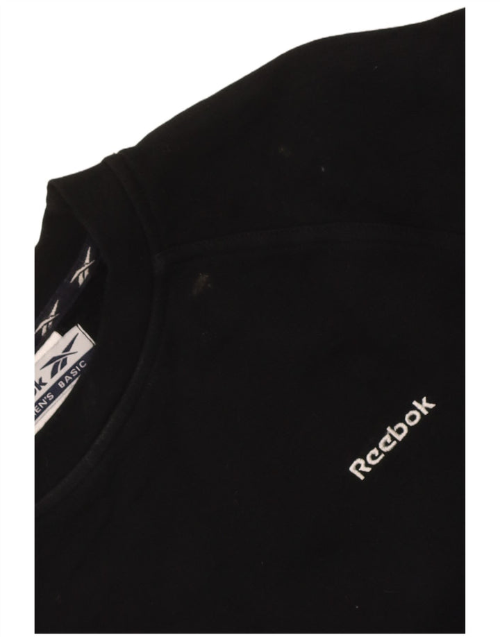 Damska bluza Reebok Jumper UK 12 Średnia czarna bawełna