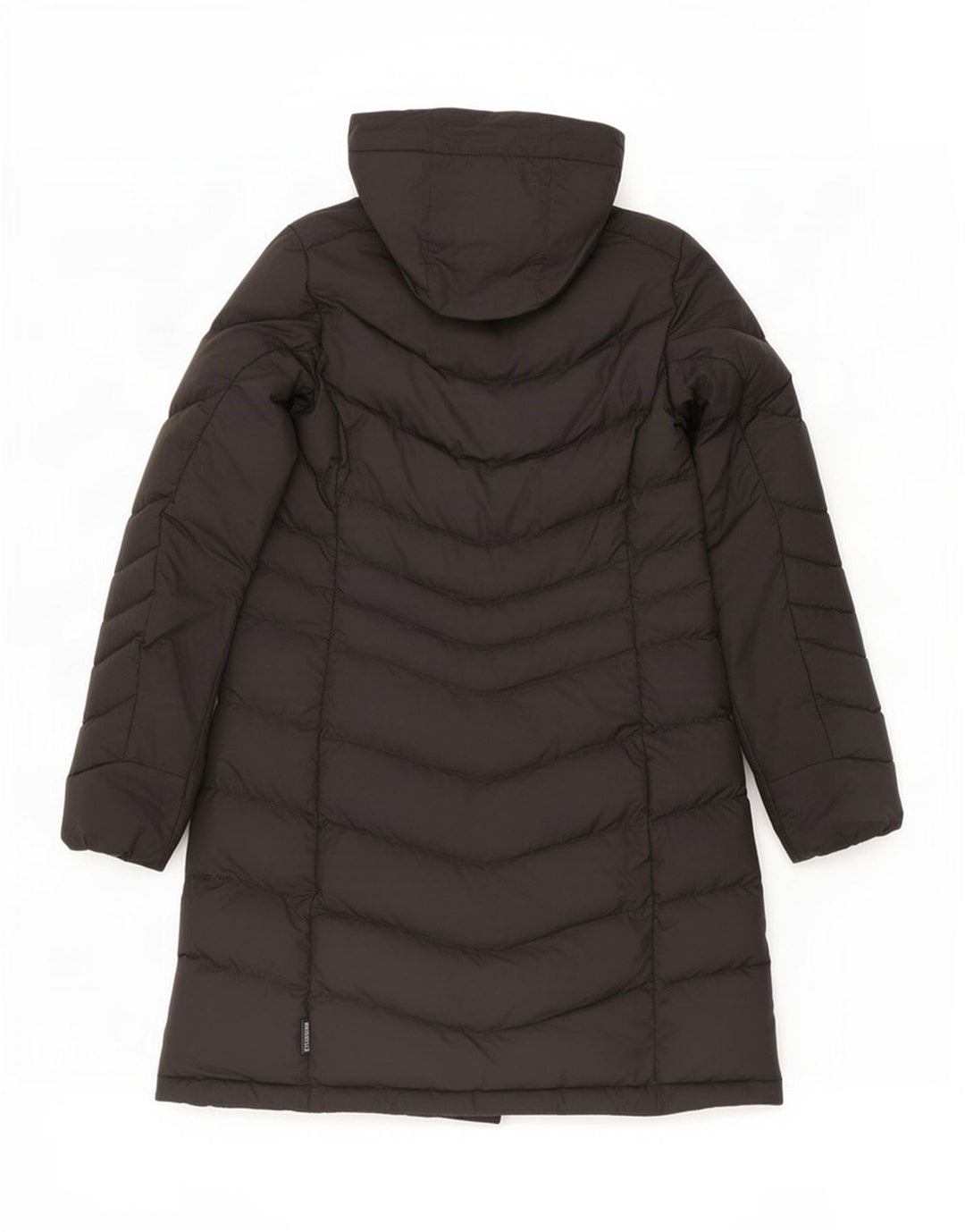 Damski ocieplany płaszcz z kapturem Jack Wolfskin UK 10/12, średni czarny poliester