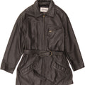 WILSONS Womens Leather Coat UK 16 Large Black Leather Vintage Wilsons and Second-Hand Wilsons from Messina Hembry 