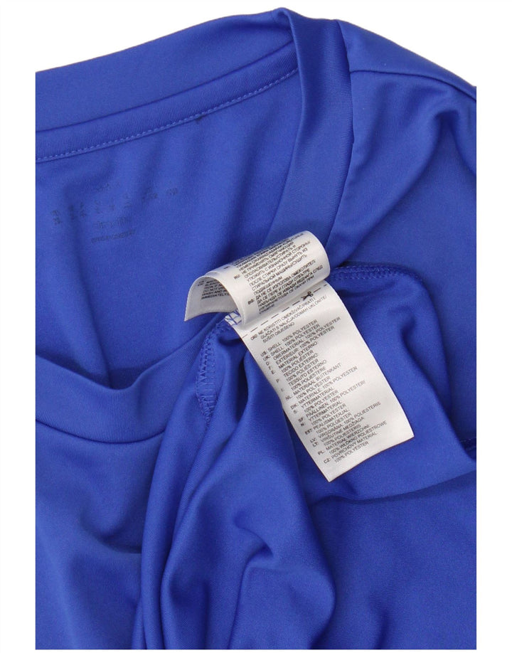Adidas Męska koszulka Top 2XL Niebieski poliester