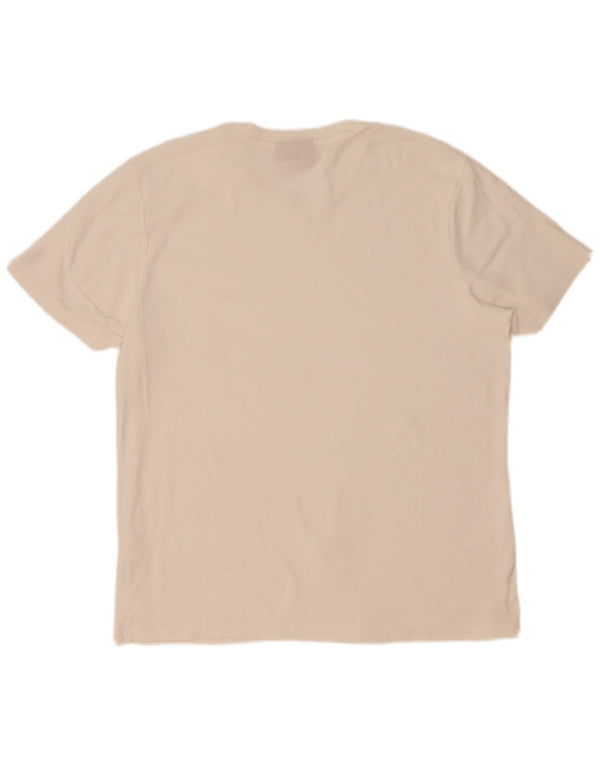 T-shirt męski Hugo Boss, top XL, biała bawełna