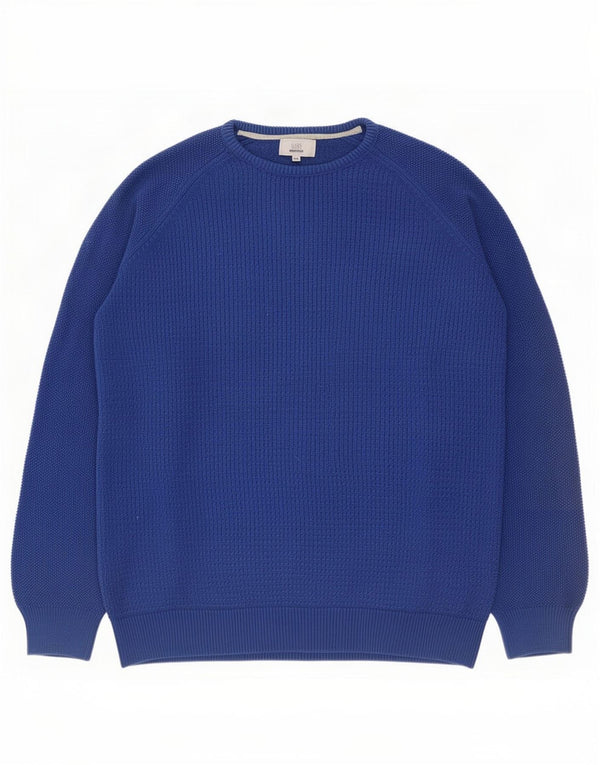 Marks & Spencer Męski sweter z dekoltem w łódkę o regularnym kroju, 2XL, granatowy