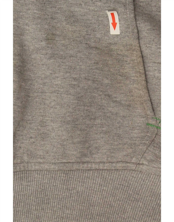 Męski sweter Puma z grafiką, bez rękawów i zamkiem błyskawicznym, mały, szary
