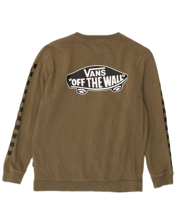 Damska bluza Vans z grafiką, UK 16, duża, bawełniana khaki