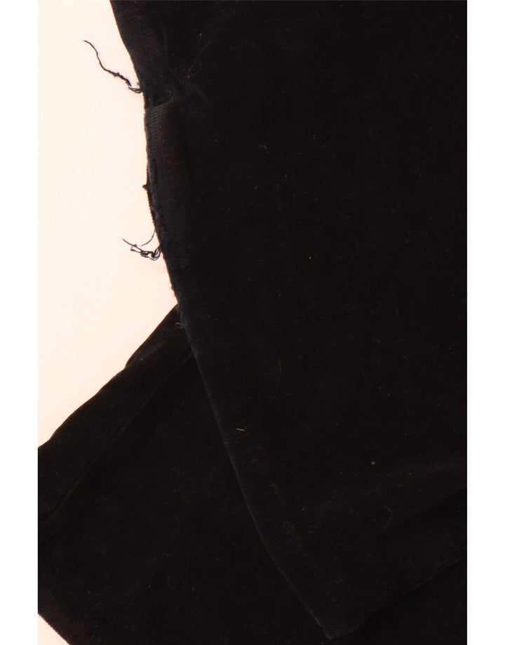 Damskie spodnie sztruksowe LEE Chaffee Flare W28 L33 Czarna bawełna