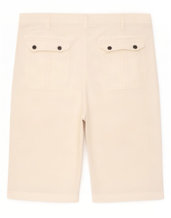 Marks & Spencer Męskie spodenki Chino XL W38 Białe lniane