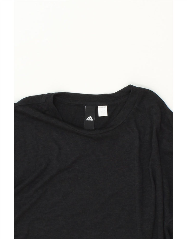 ADIDAS Mens T-Shirt Top Medium Black Vintage Adidas and Second-Hand Adidas from Messina Hembry 