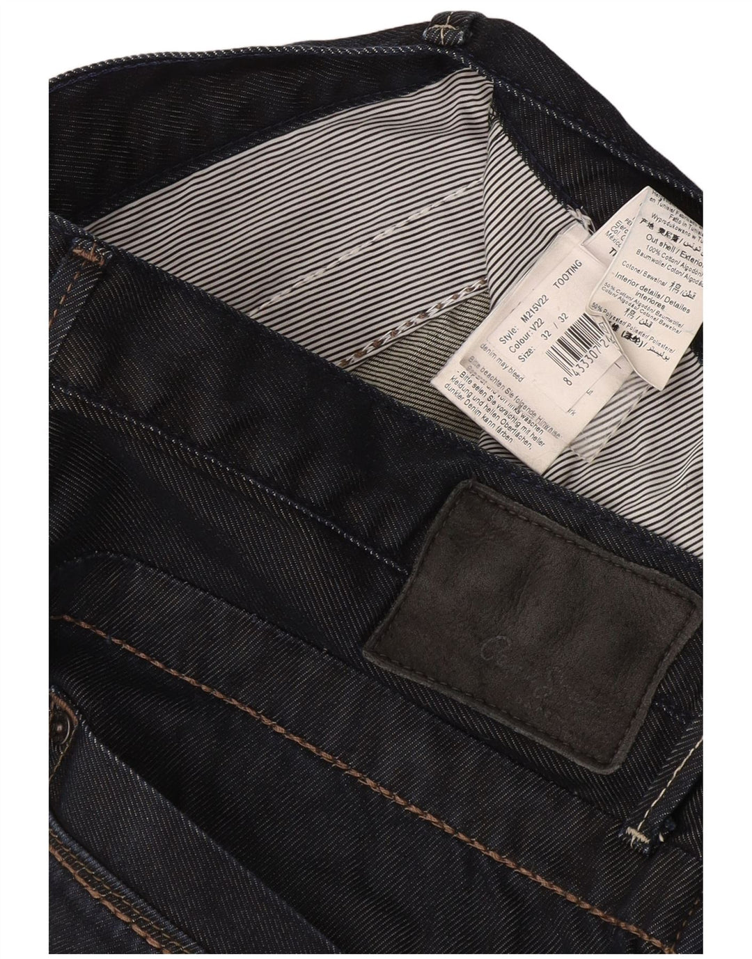 PEPE Jeans Męskie proste dżinsy W32 L32 Granatowa bawełna