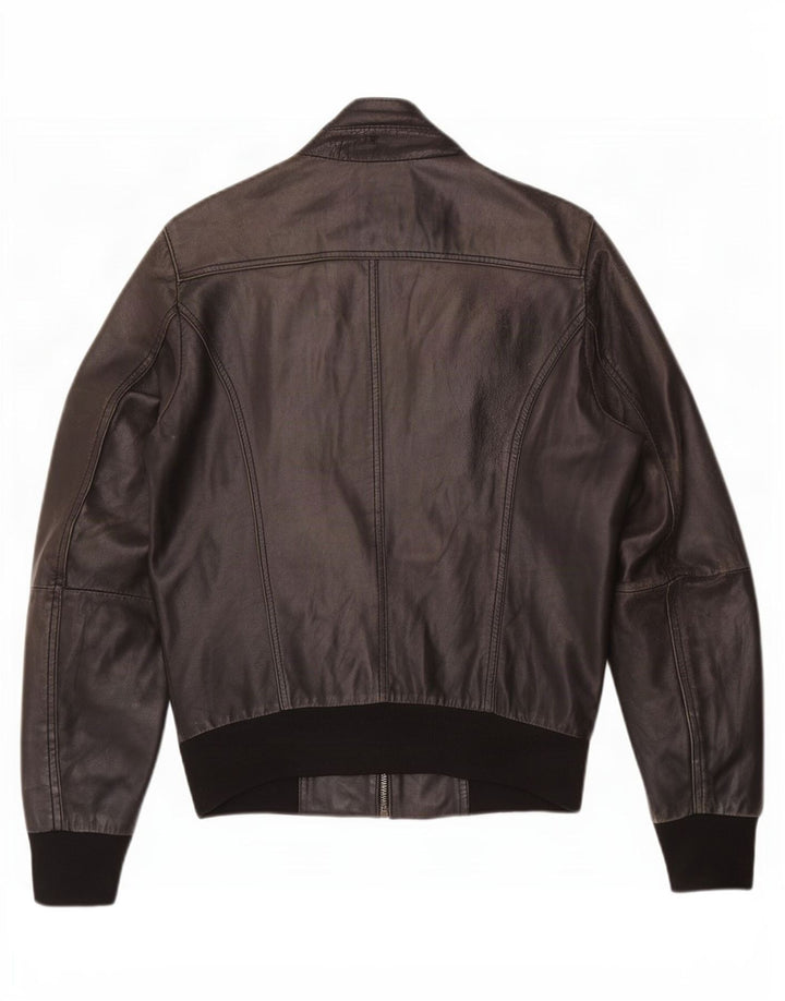 CDP Męska kurtka skórzana IT 46 Small Black