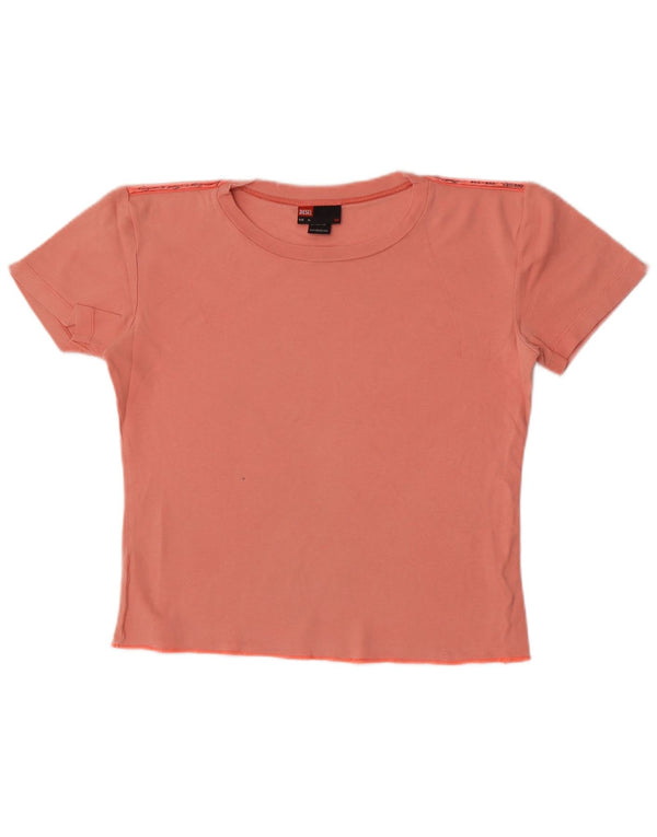Damska koszulka typu Crop Top Diesel UK 18 XL, różowa bawełna