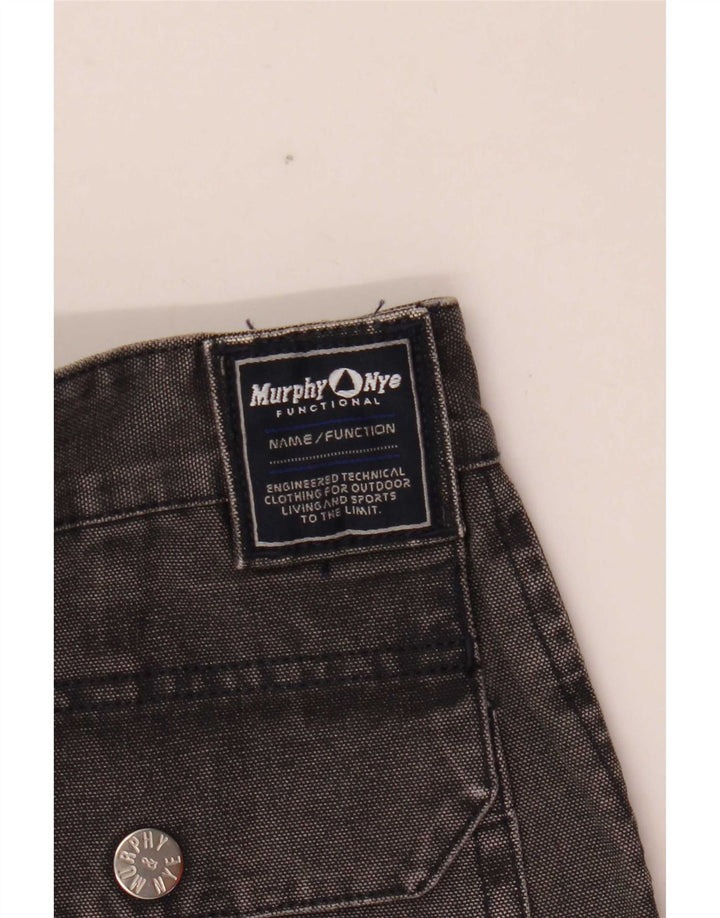 Męskie spodenki jeansowe Cargo Murphy & Nye W32, duże, szare, bawełniane