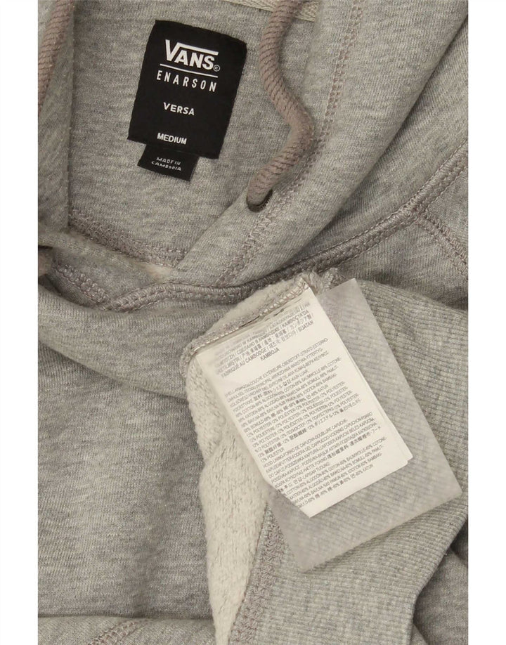 Męski sweter z kapturem Vans z grafiką, średnioszary, bawełniany