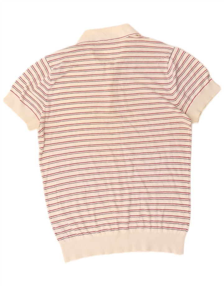 Męski sweter polo French Connection w małe białe paski