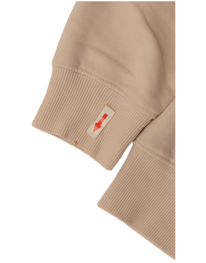 Męska bluza z grafiką Alpha Industries, średnio beżowa, bawełniana